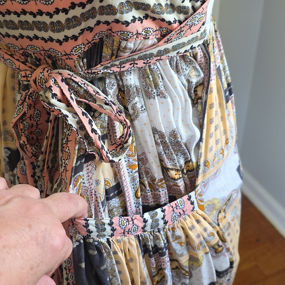 Matilda Jane Knockout Maxi Dress Boho Patchwork Sleeveless Festival Size M - Picture 4 of 14